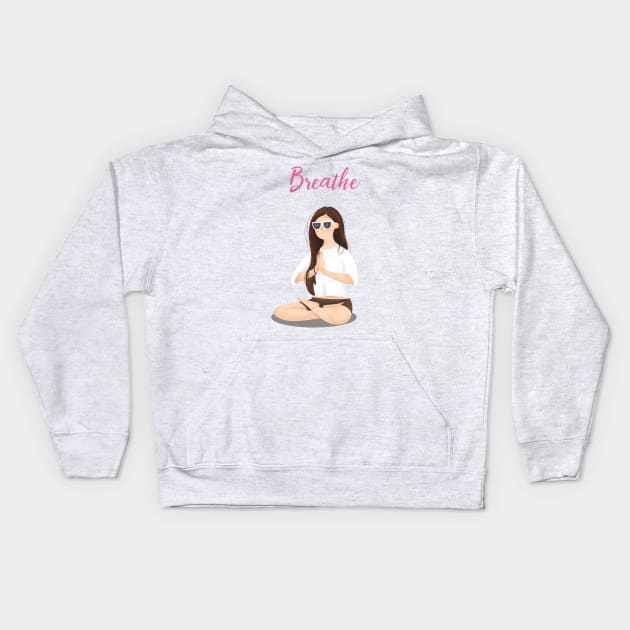 Breathe Kids Hoodie by Gummy Illustrations